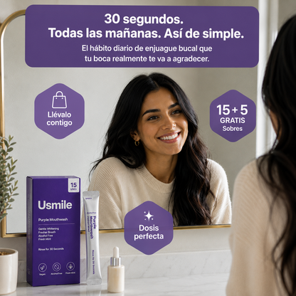 Usmile™️ Enjuague bucal morado