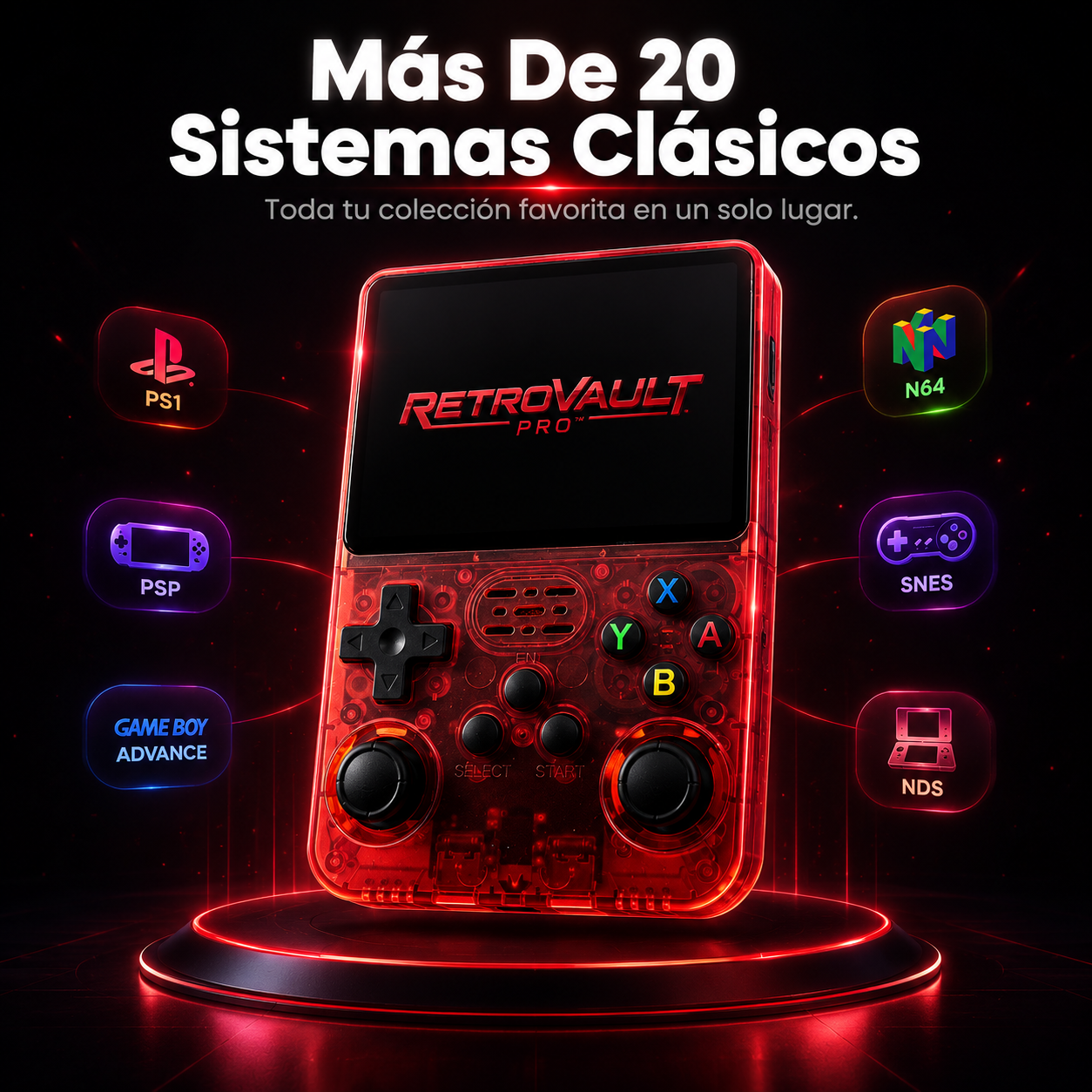 RetroVault Pro™ La Consola Retro Definitiva con +15,000 Juegos
