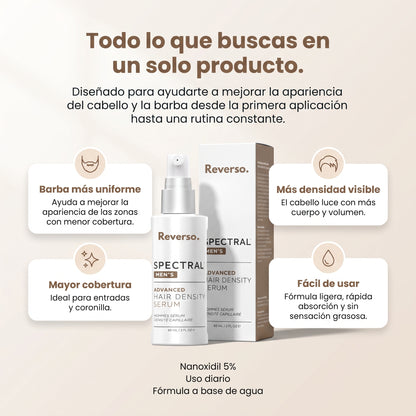 Spectral Men's | Sérum para la densidad capilar con Nanoxidil al 5%