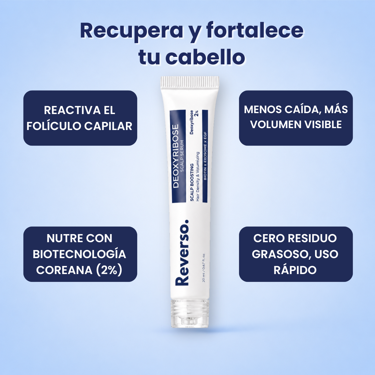 Reverso. Serum para el crecimiento del cabello