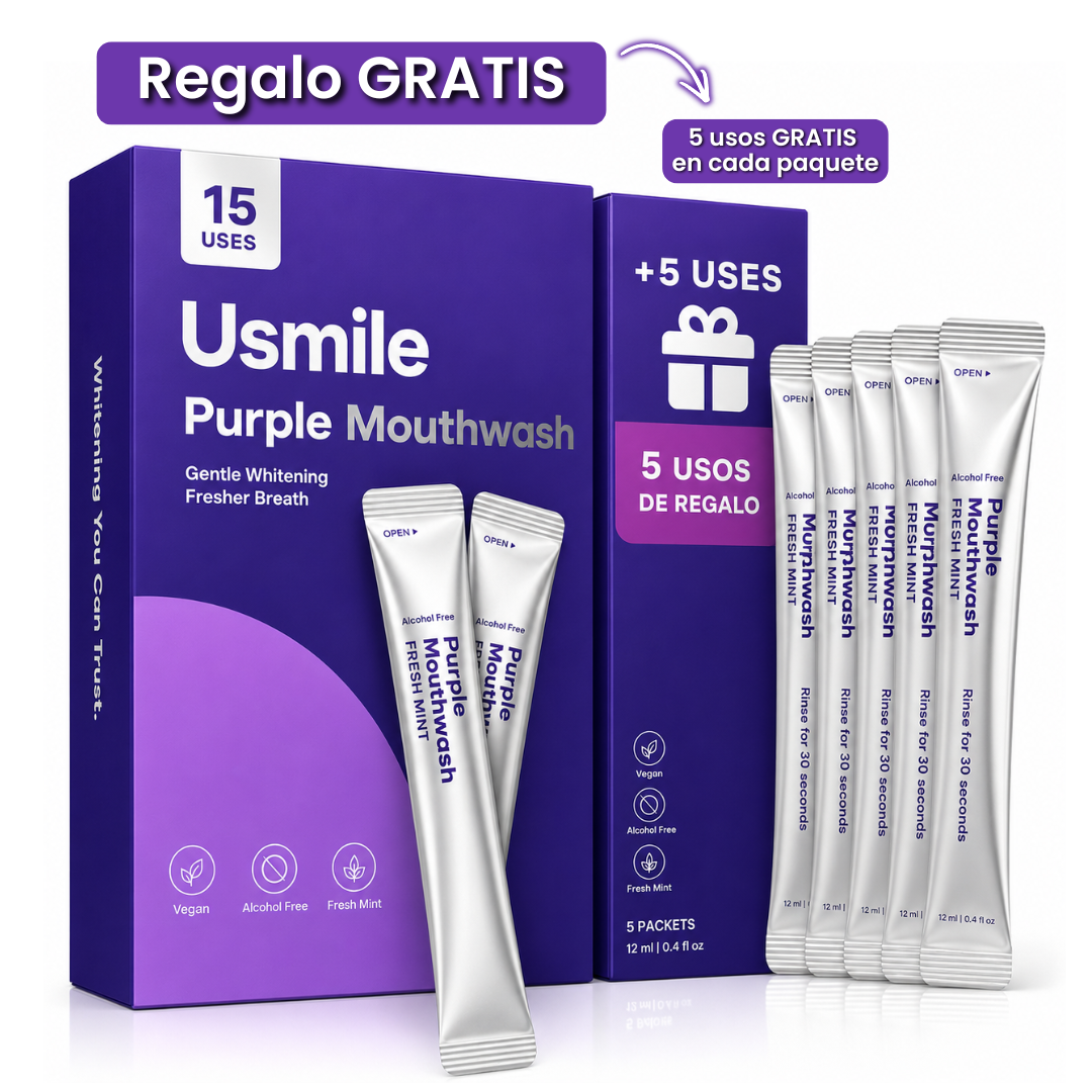 Usmile™️ Enjuague bucal morado