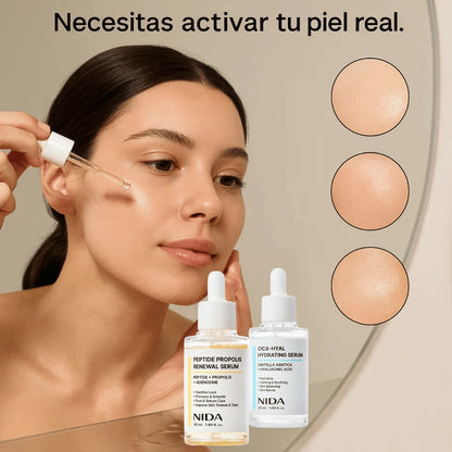 Dúo NIDA Glass Skin: Hidratación + Renovación