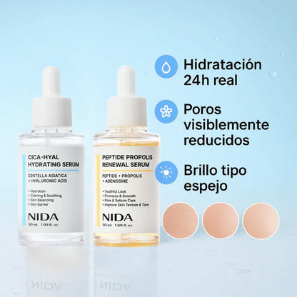 Dúo NIDA Glass Skin: Hidratación + Renovación