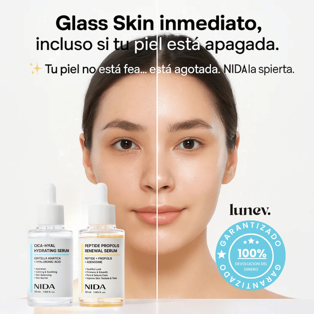 Dúo NIDA Glass Skin: Hidratación + Renovación