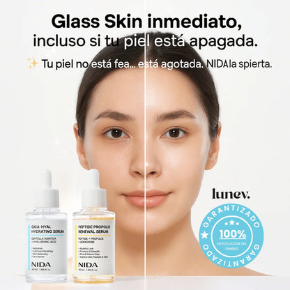 Dúo NIDA Glass Skin: Hidratación + Renovación